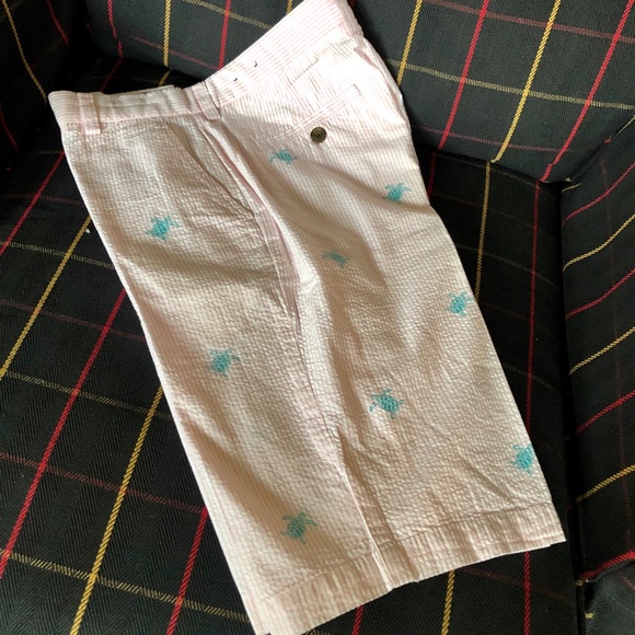 Brooks Brothers Other - BROOKS BROTHERS Boys Sz 16 Pink Seersucker Shorts